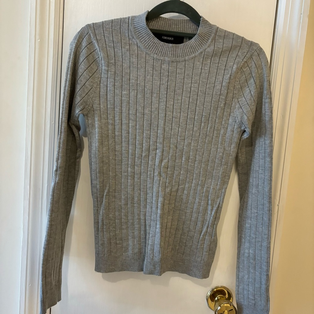 Grey Ribbed Shirt
